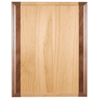 Genuine Red Alder & Genuine Walnut Plaque