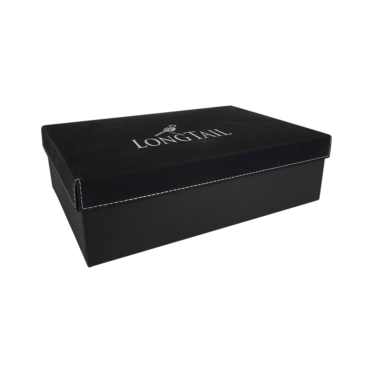 Black/Silver Gift Box with Leatherette Lid