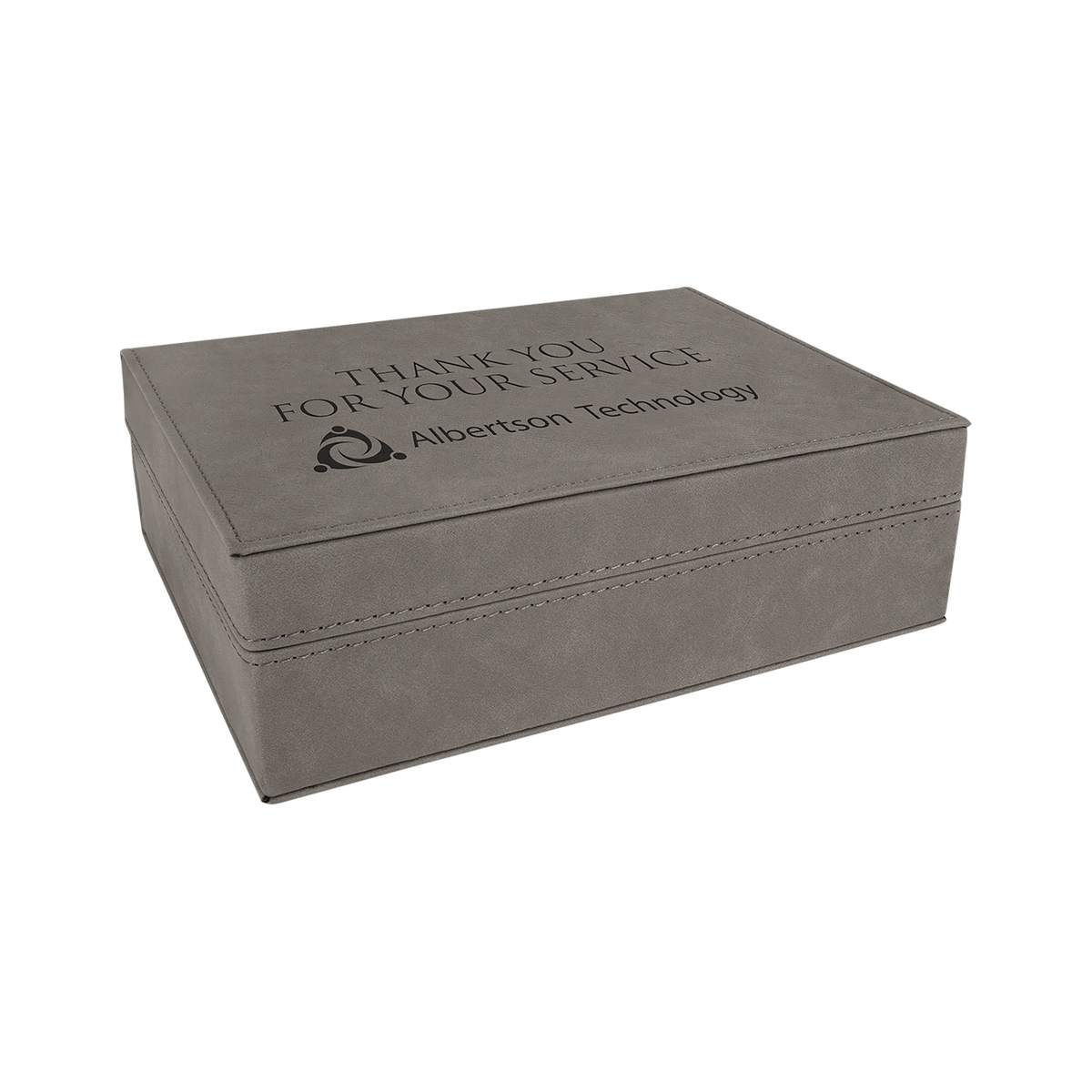 Leatherette Premium Gift Box, Gray