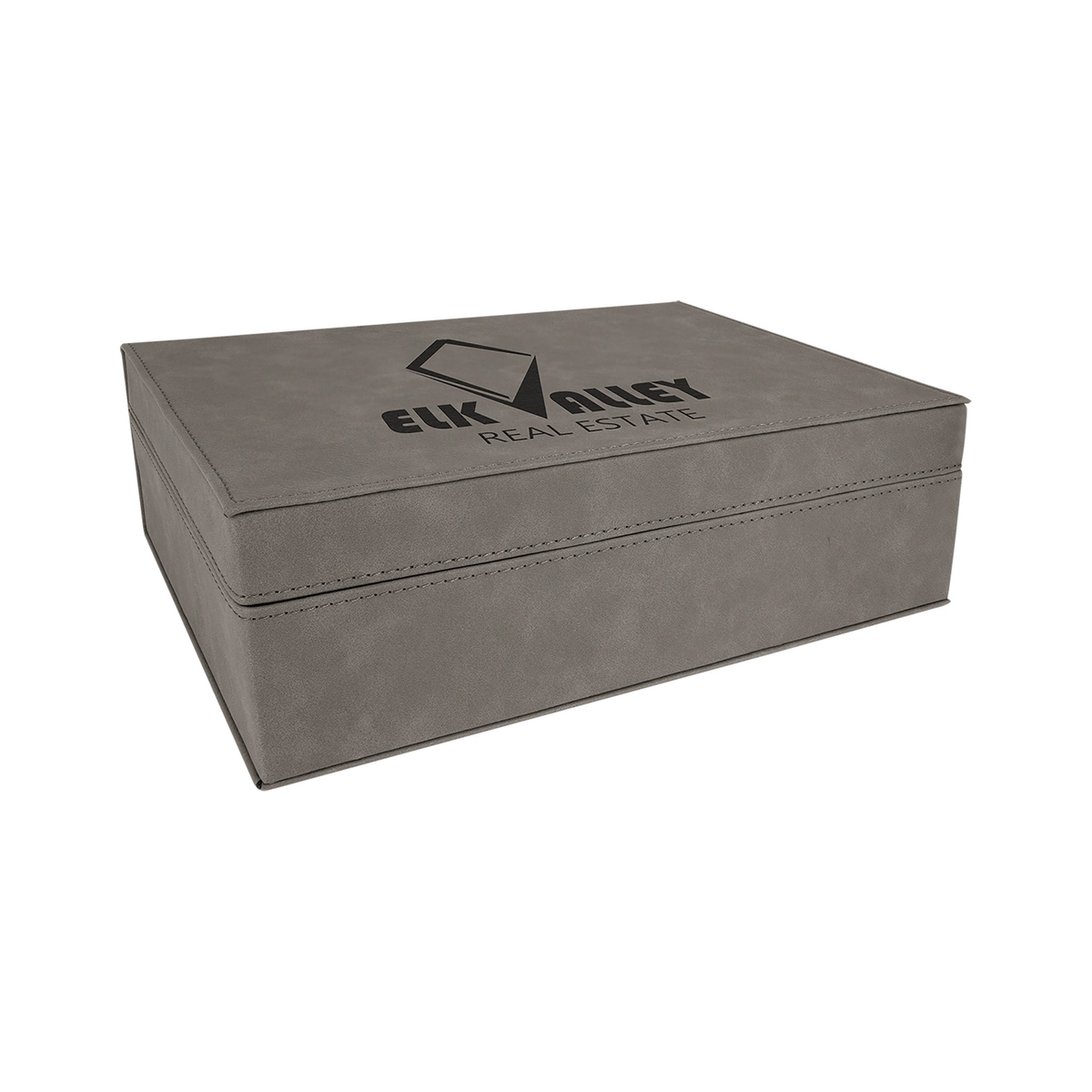 Leatherette Premium Gift Box, Gray