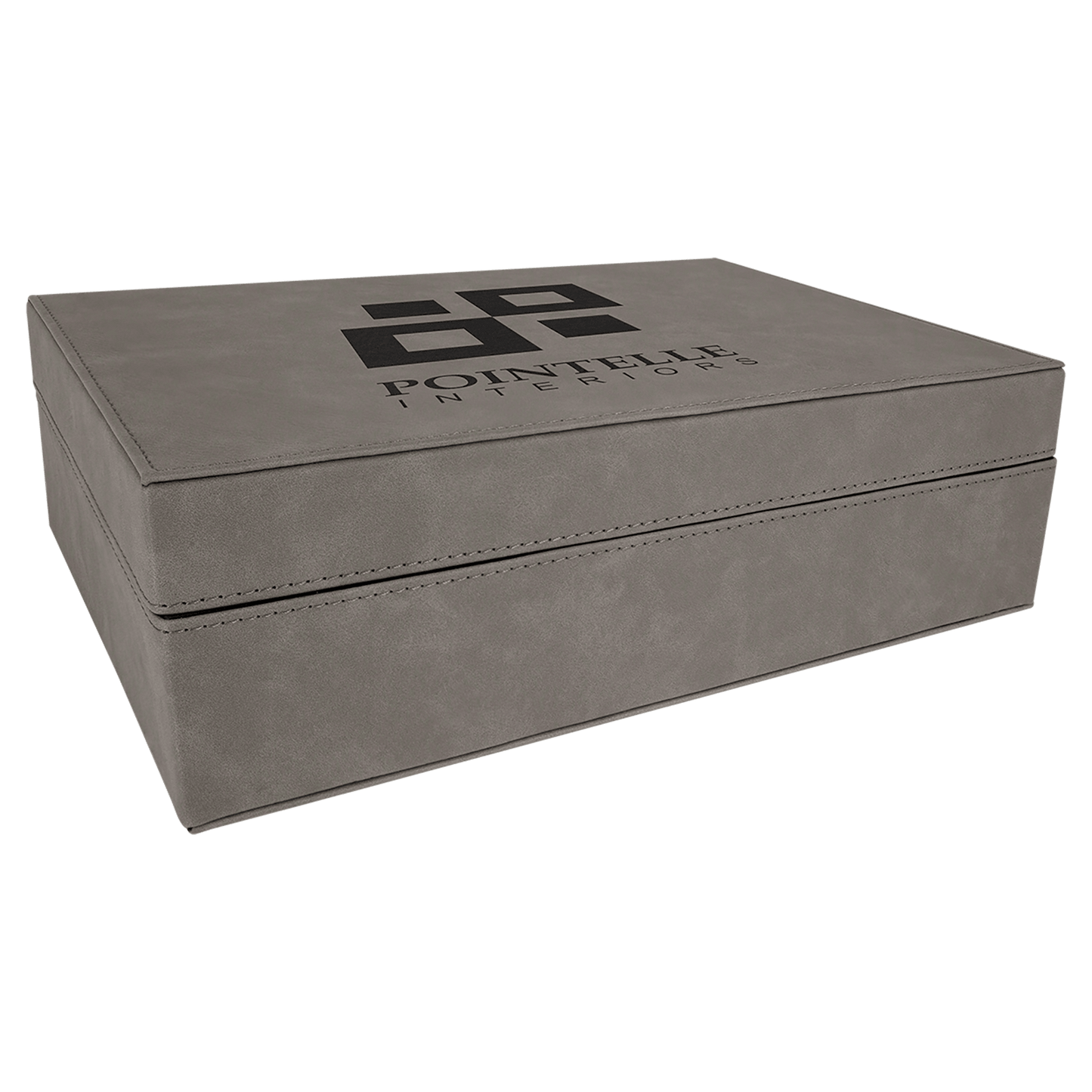 Gray Leatherette Premium Gift Box