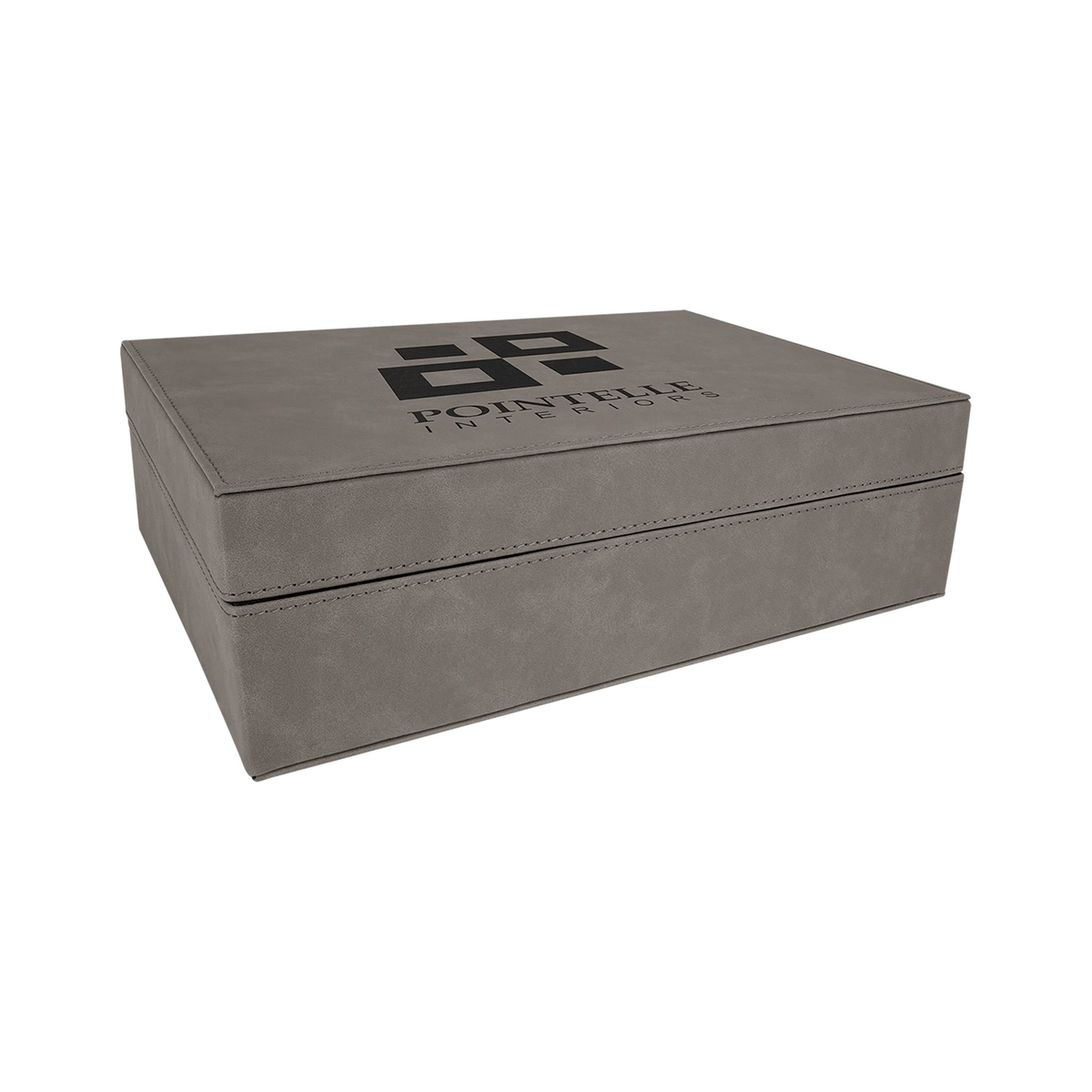 Leatherette Premium Gift Box, Gray