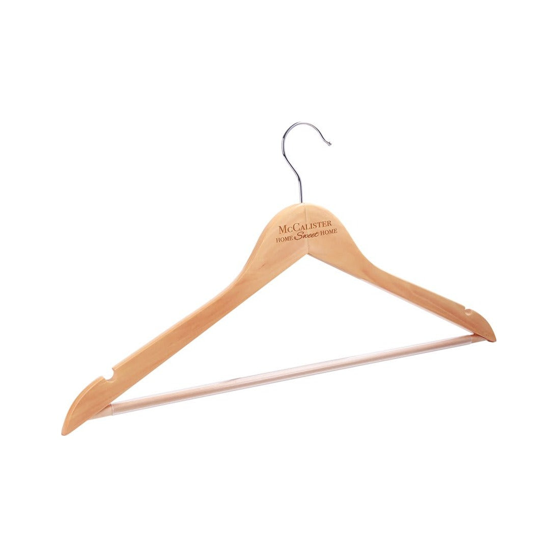Solid Maple Clothes Hanger, 17.5" x 9"