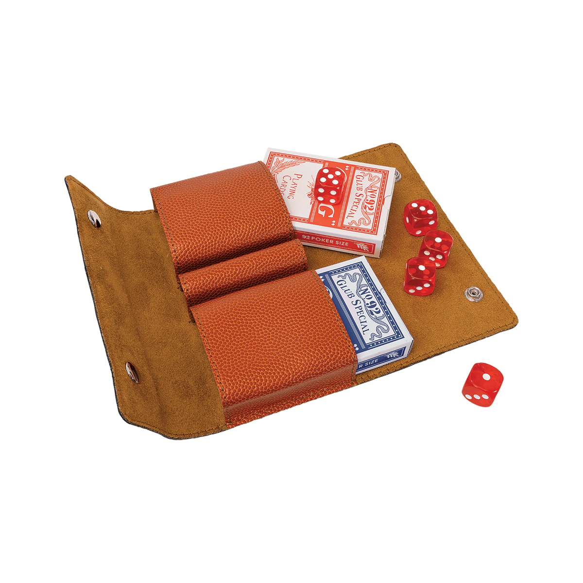 Leatherette Card and Dice Set
