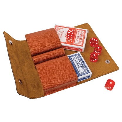 Leatherette Card & Dice Set