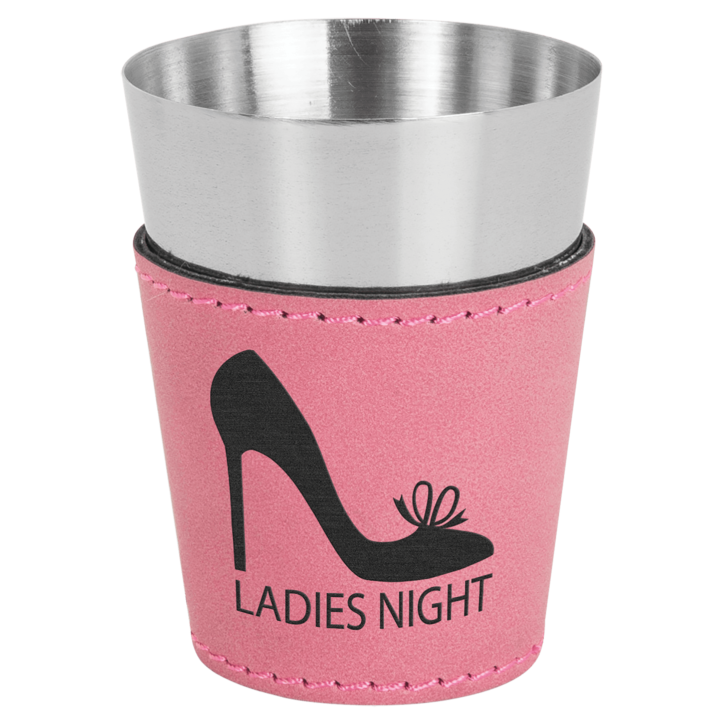 Shot Glass 2 oz. Leatherette & Stainless Steel