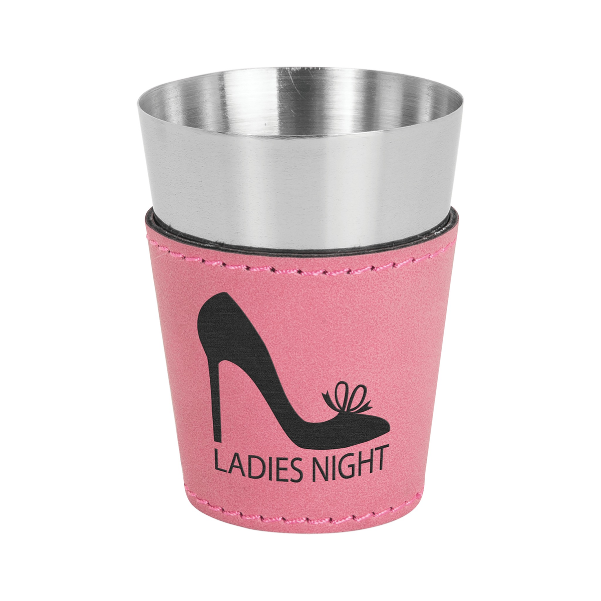 Shot Glass 2 oz Leatherette and Stainless Steel