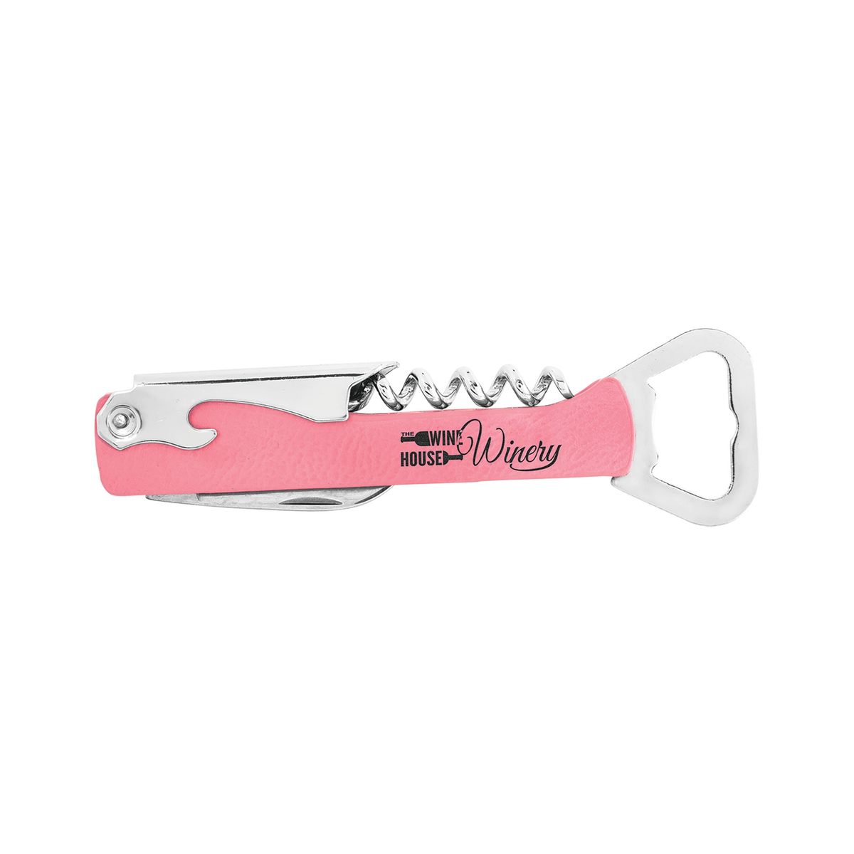 Leatherette and Cork Wine Bottle Opener