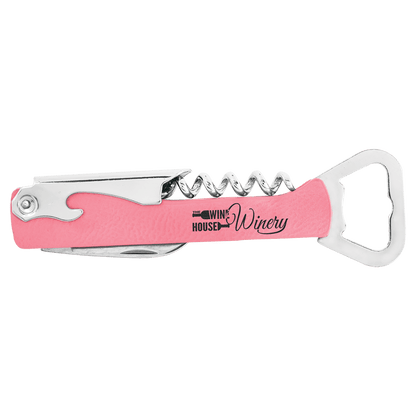 Leatherette Wine Bottle Opener