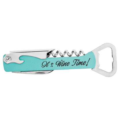 Leatherette Wine Bottle Opener