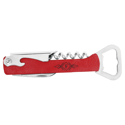 Leatherette Wine Bottle Opener