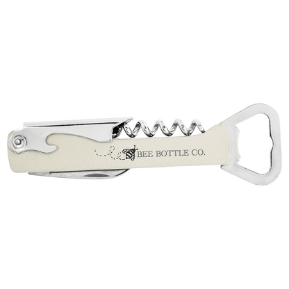 Leatherette Wine Bottle Opener