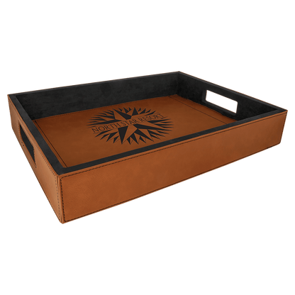 Leatherette Serving Tray 16" x 12"