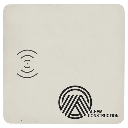 Leatherette Phone Charging Mat 8" x 8"