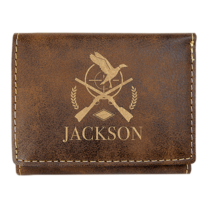 Leatherette Tri-Fold Wallet