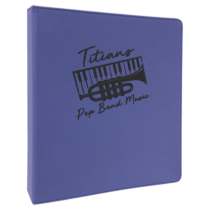 Leatherette 1" 3-Ring Binder with Slant D Rings