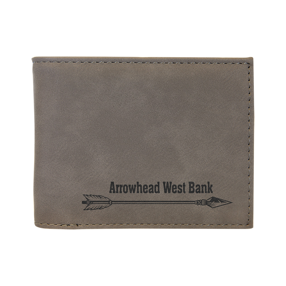 Leatherette Bi-Fold Wallet with Flip ID Display