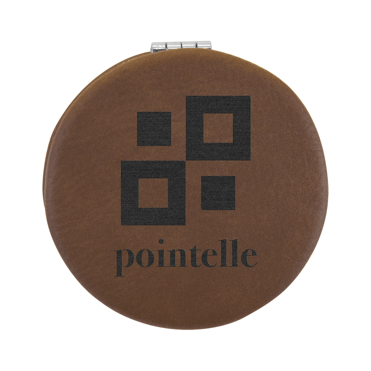 Leatherette Compact Mirror