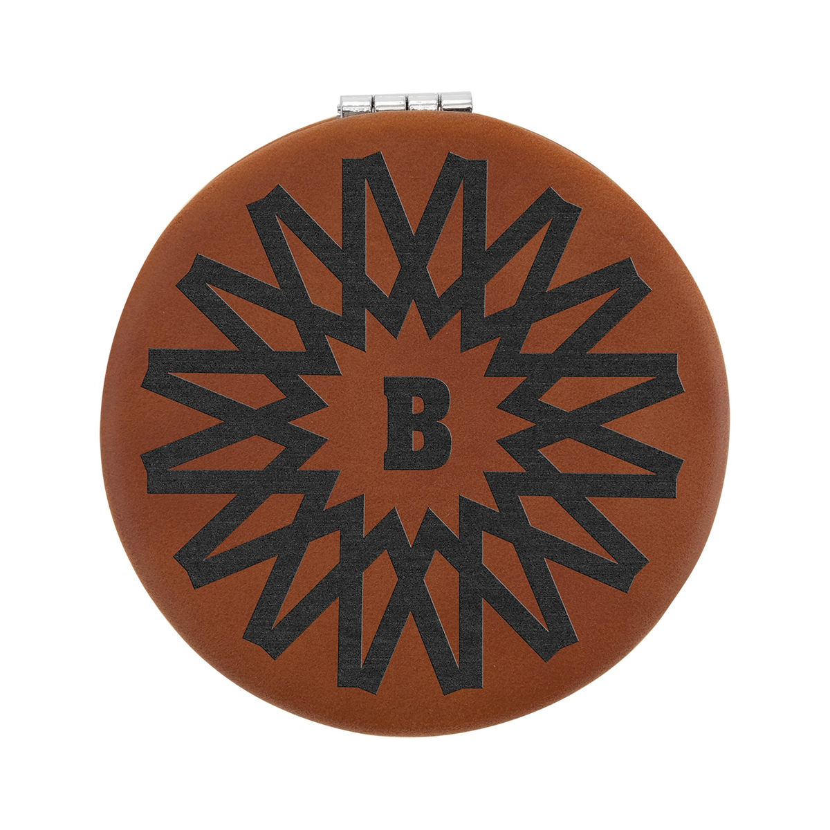 Leatherette Compact Mirror