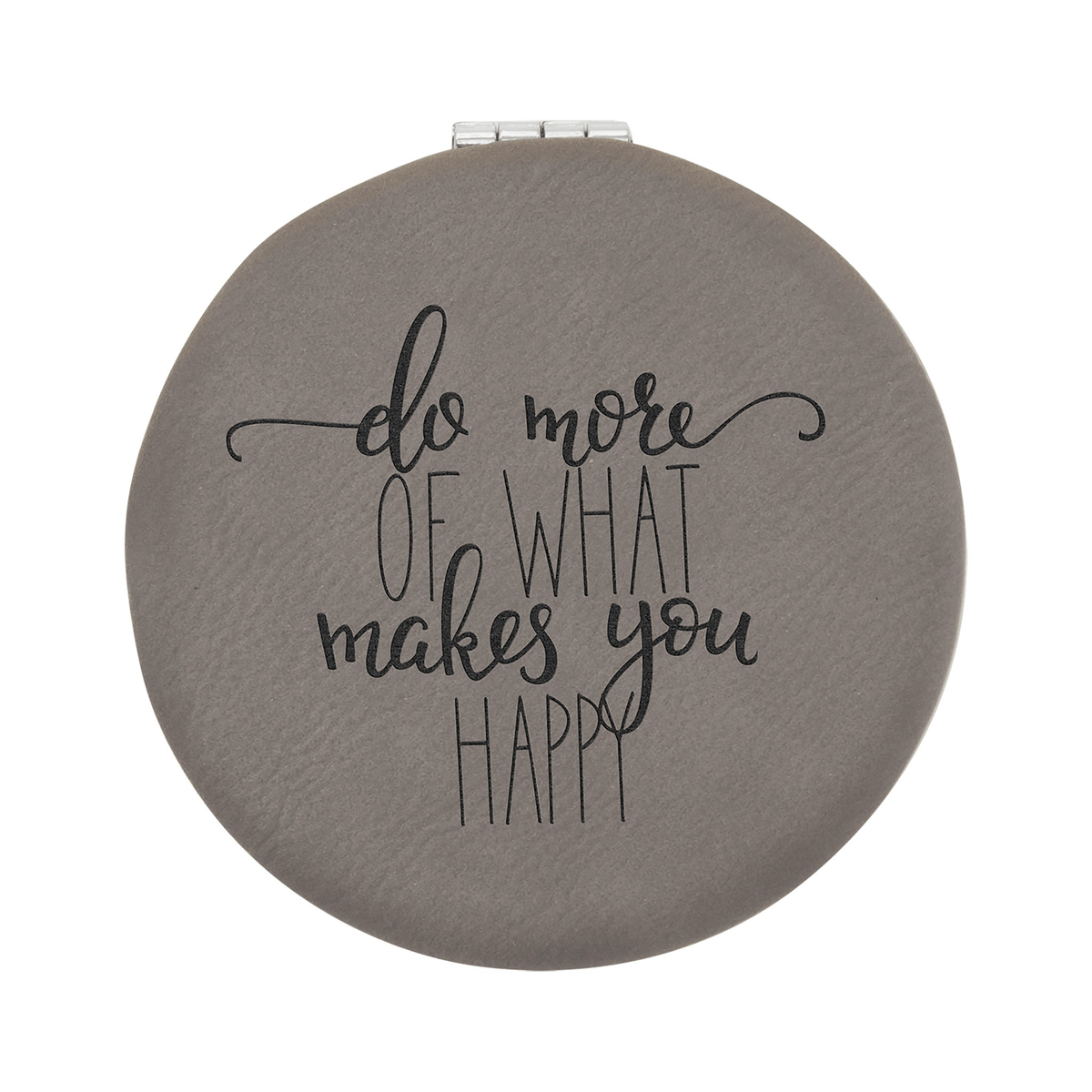 Leatherette Compact Mirror