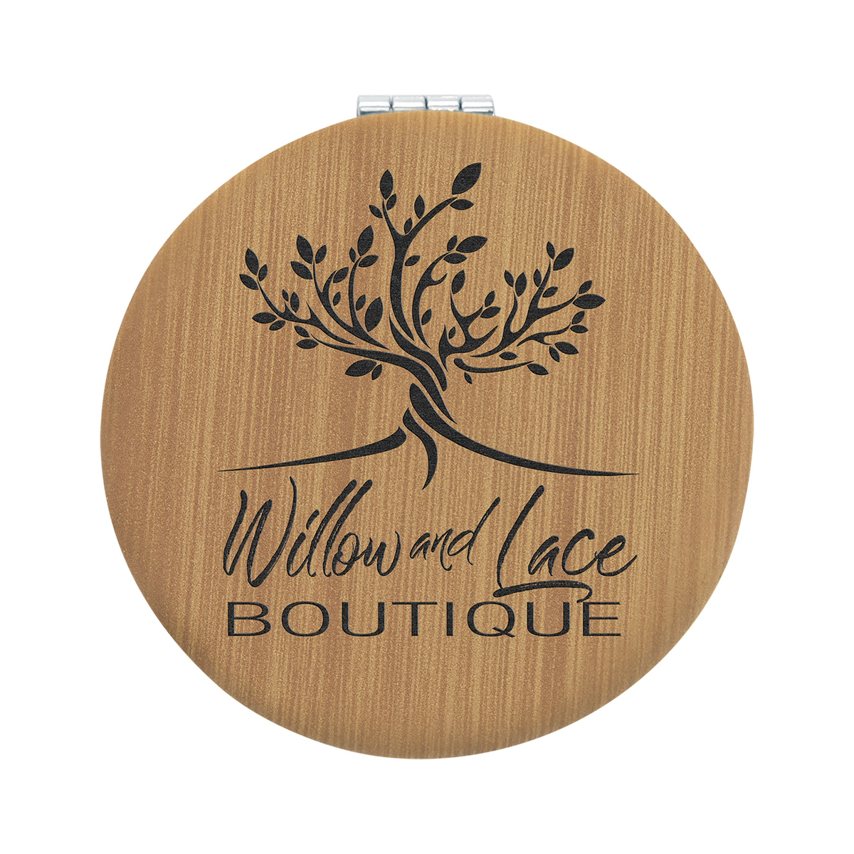 Leatherette Compact Mirror
