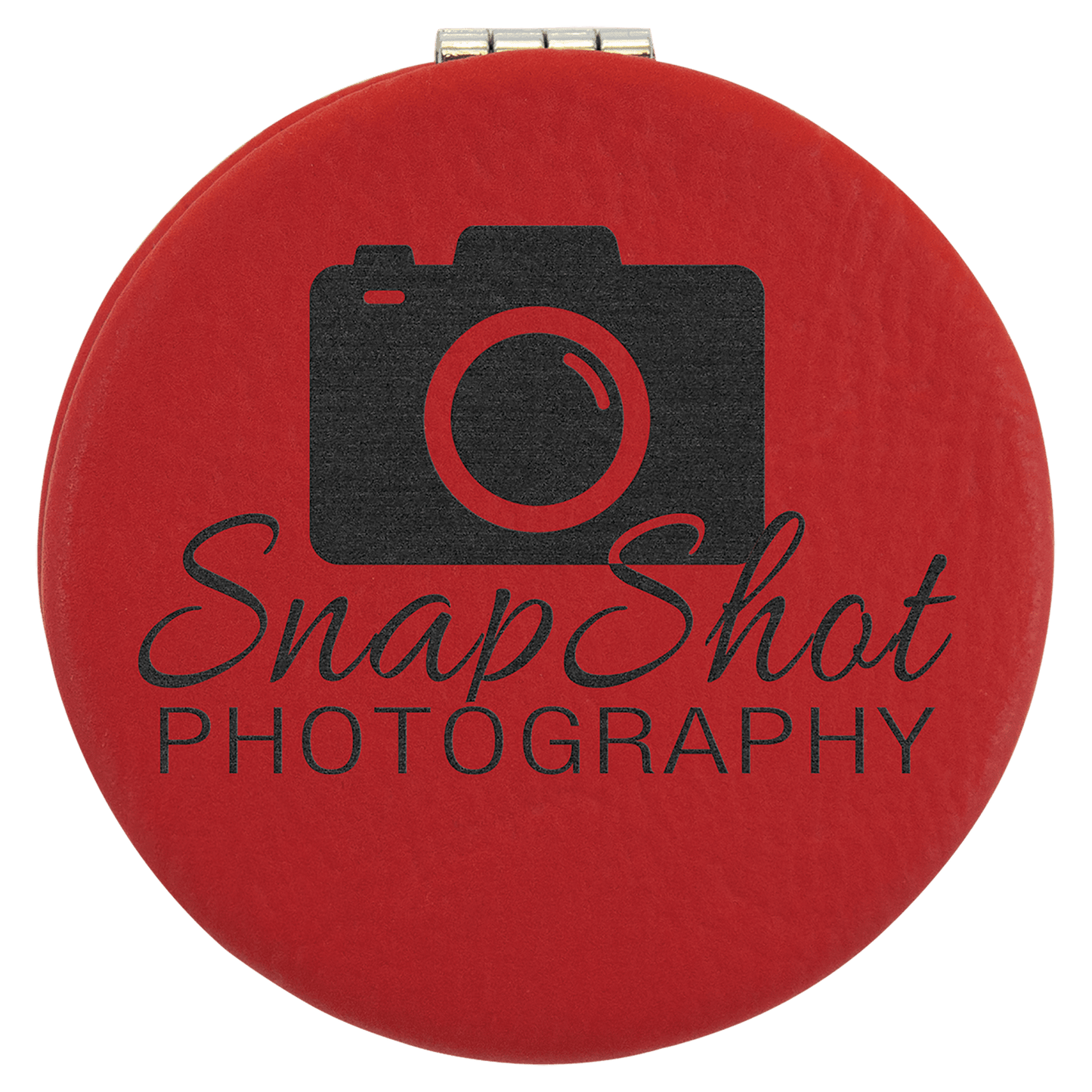 Leatherette Compact Mirror