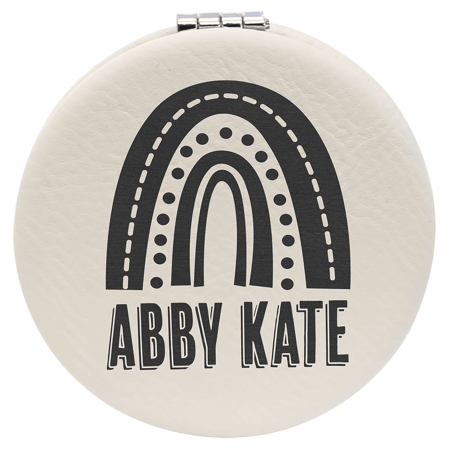 Leatherette Compact Mirror