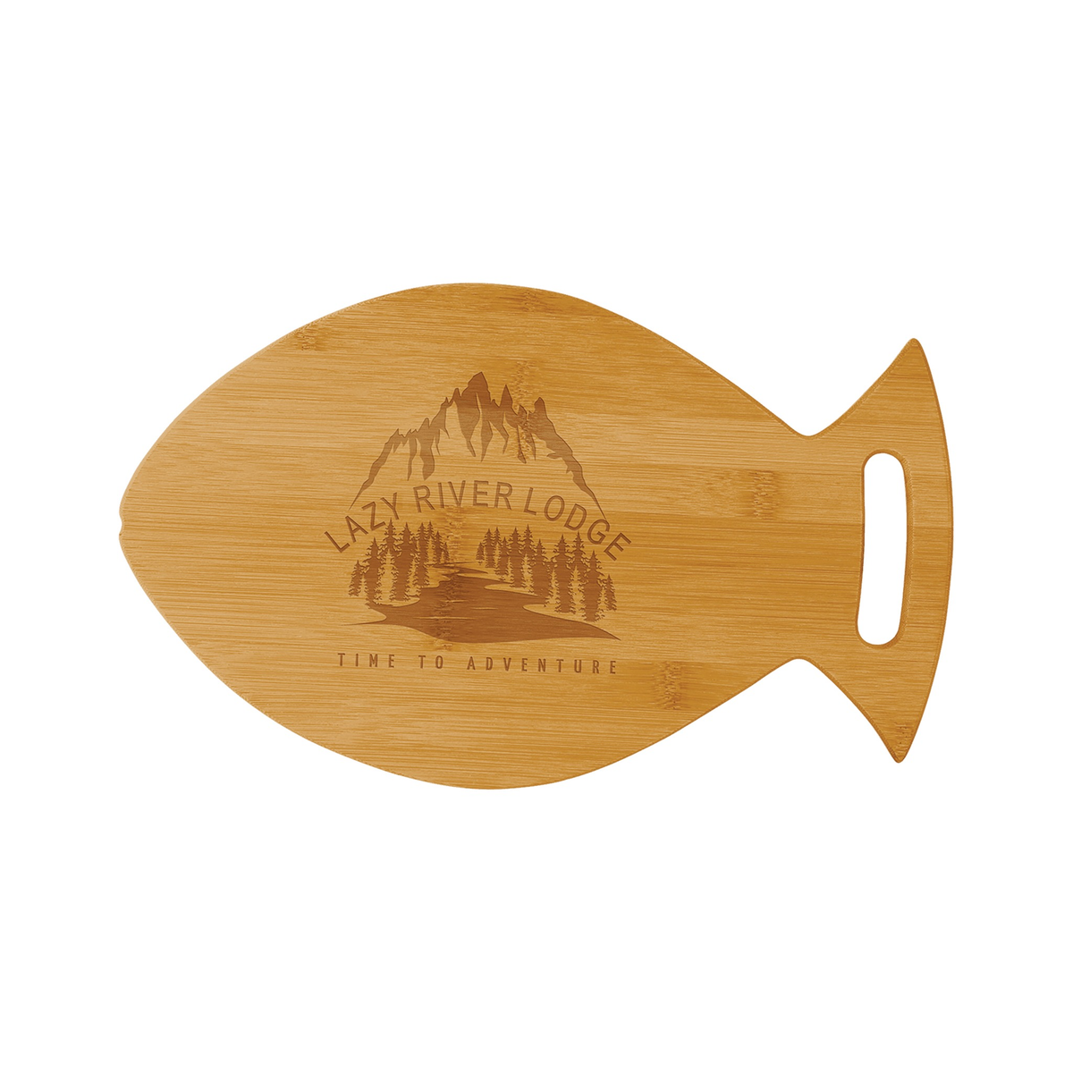 Bamboo Fish Shaped Cutting Board, 14" x 8.5"
