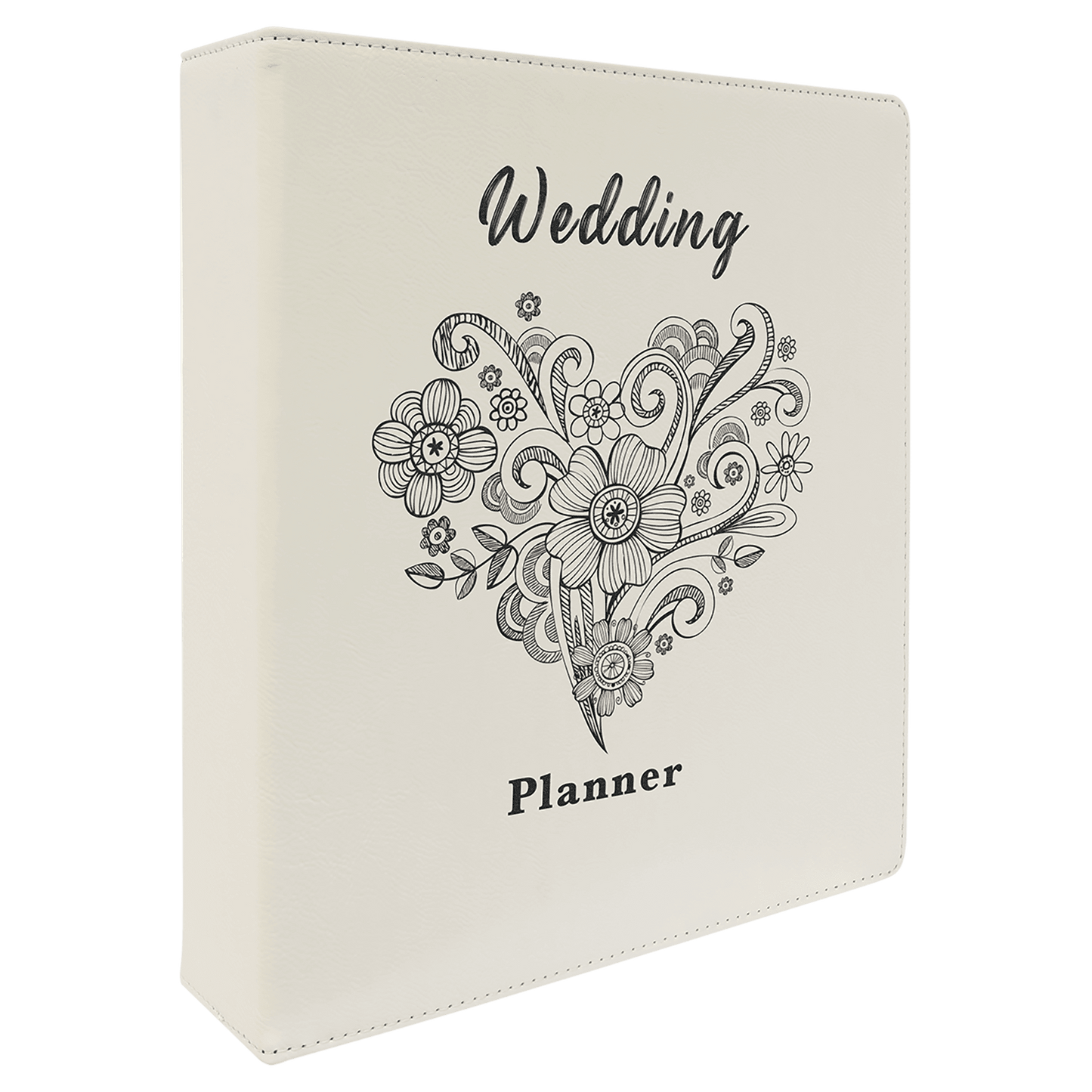 Leatherette 2" 3-Ring Binder with Slant D Rings