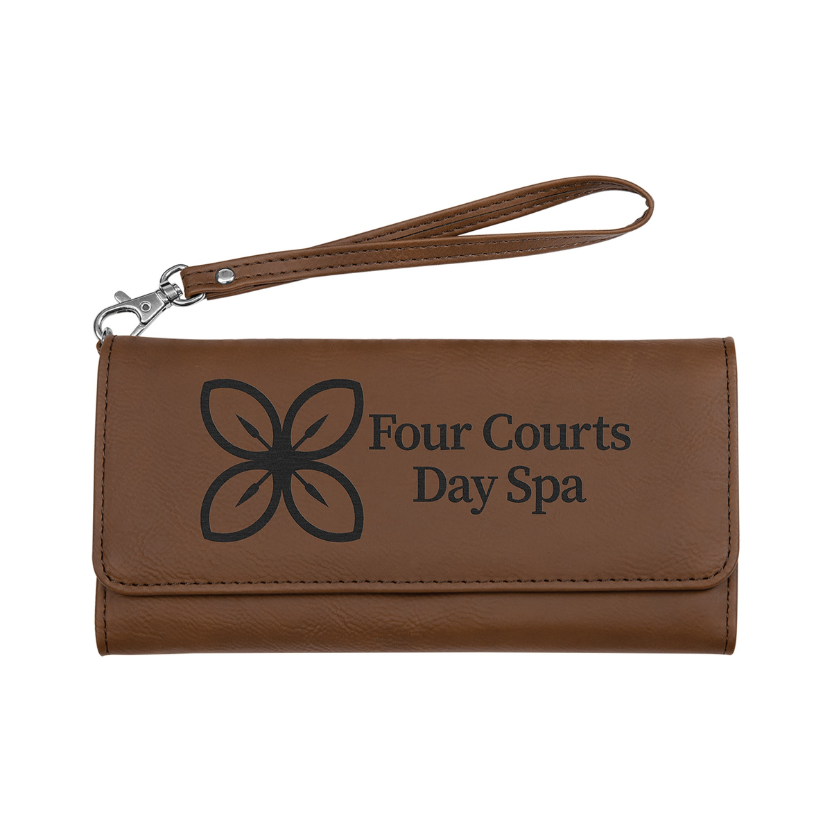 Leatherette Wallet with Strap