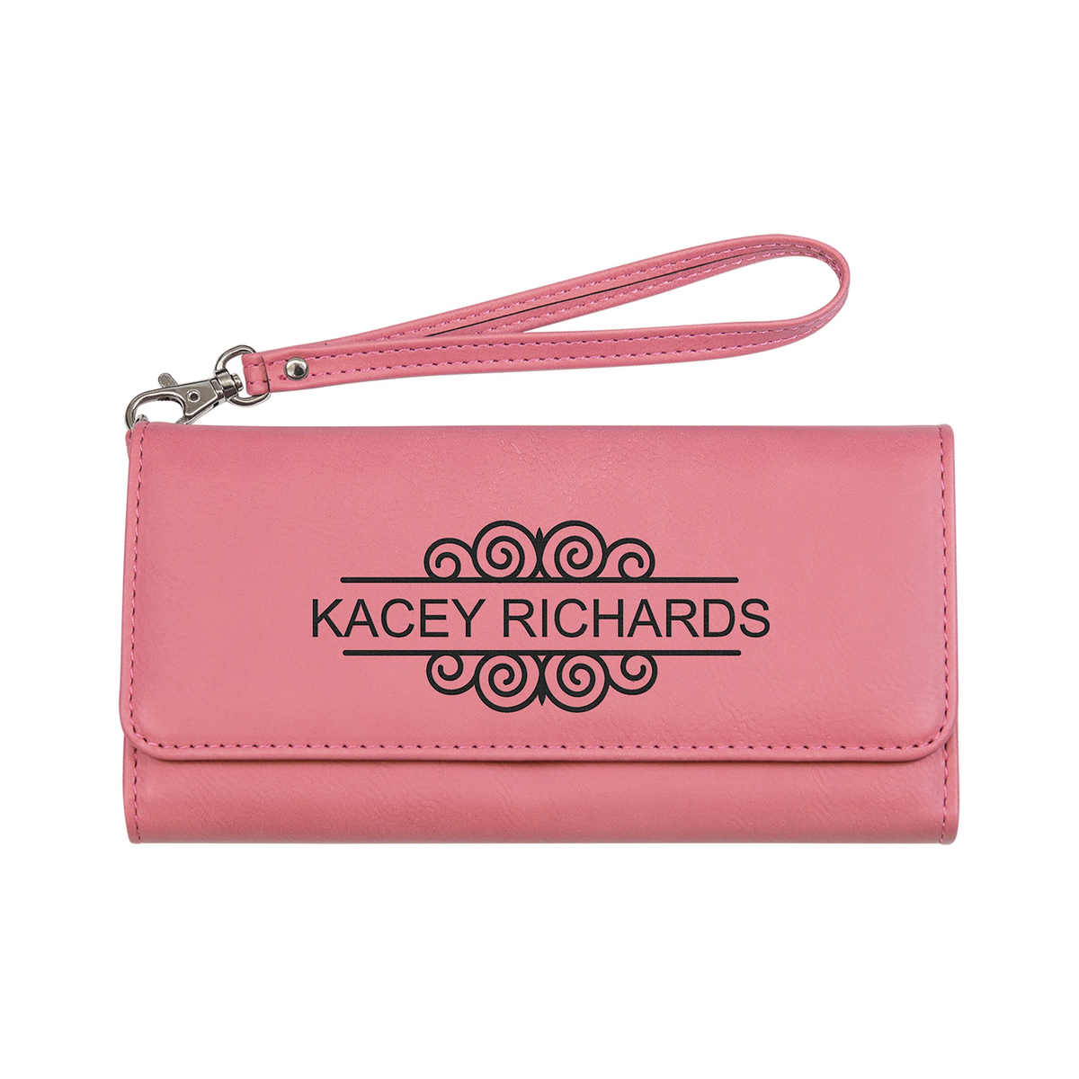 Leatherette Wallet with Strap