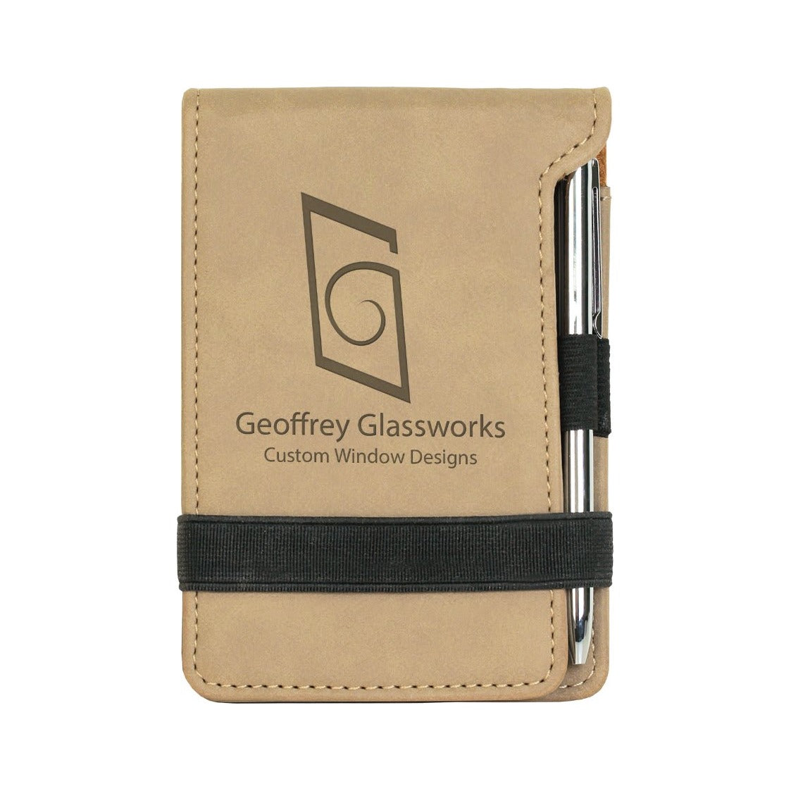 Leatherette Mini Notepad with Pen 3.25" x 4.75"