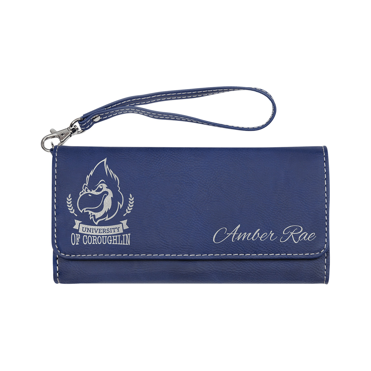 Leatherette Wallet with Strap