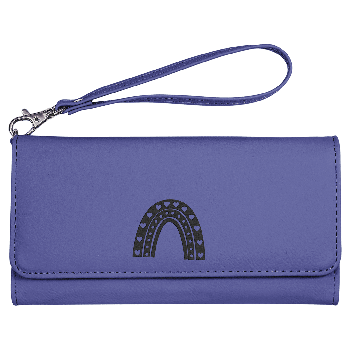 Leatherette Wallet with Strap