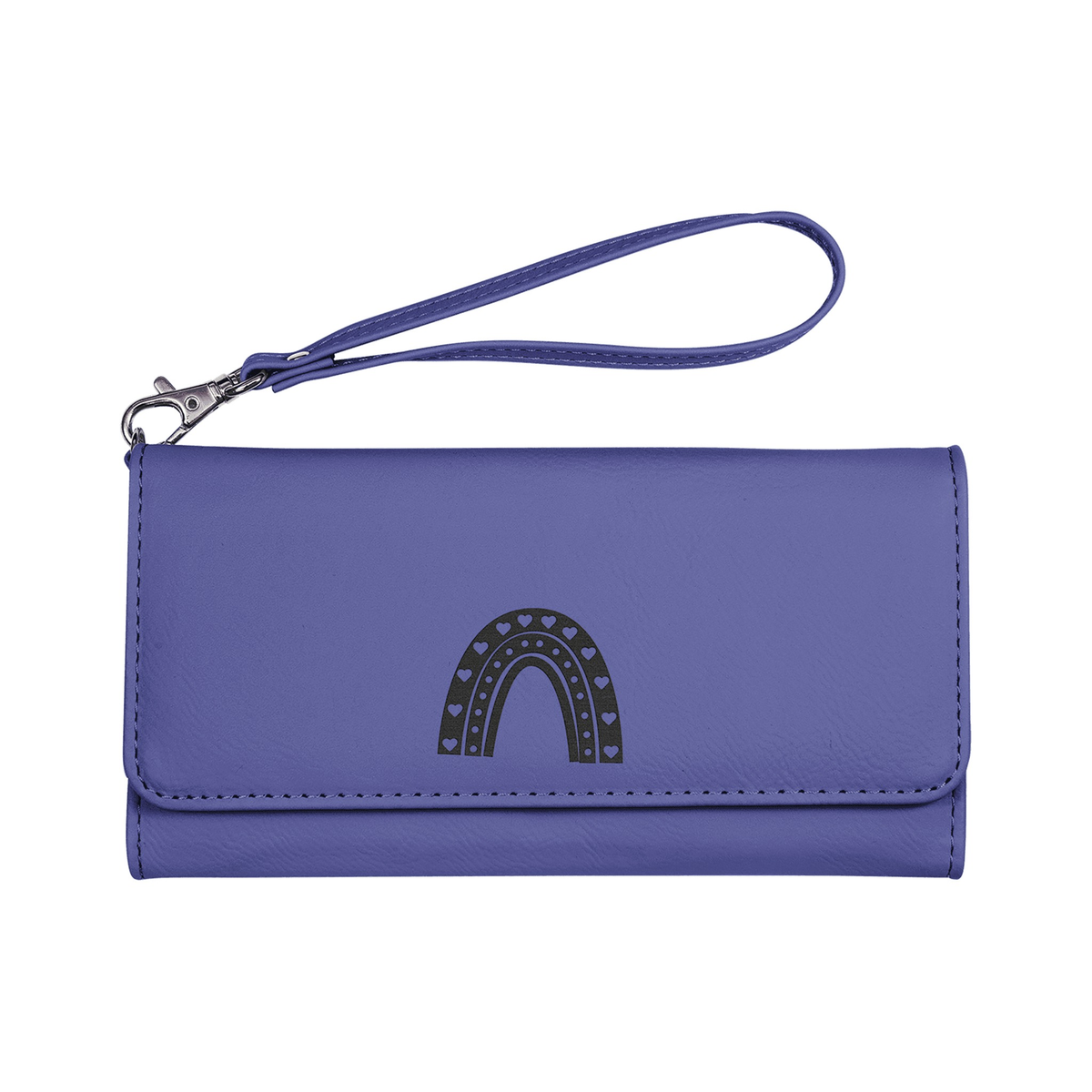 Leatherette Wallet with Strap