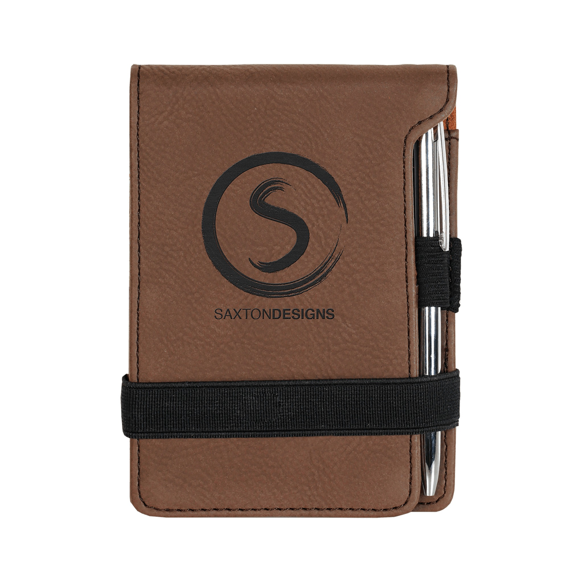 Leatherette Mini Notepad with Pen 3.25" x 4.75"