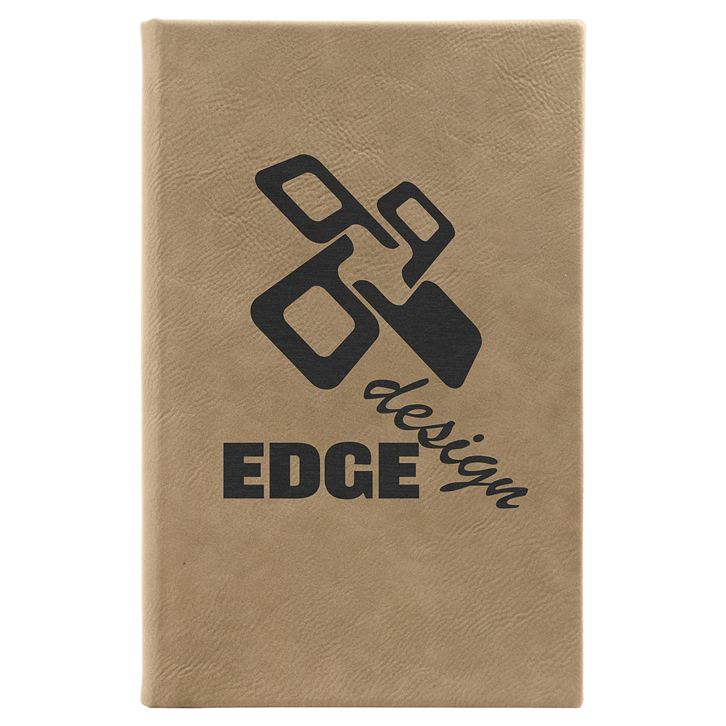 Light Brown Leatherette Sketch Book with Unlined Notepad