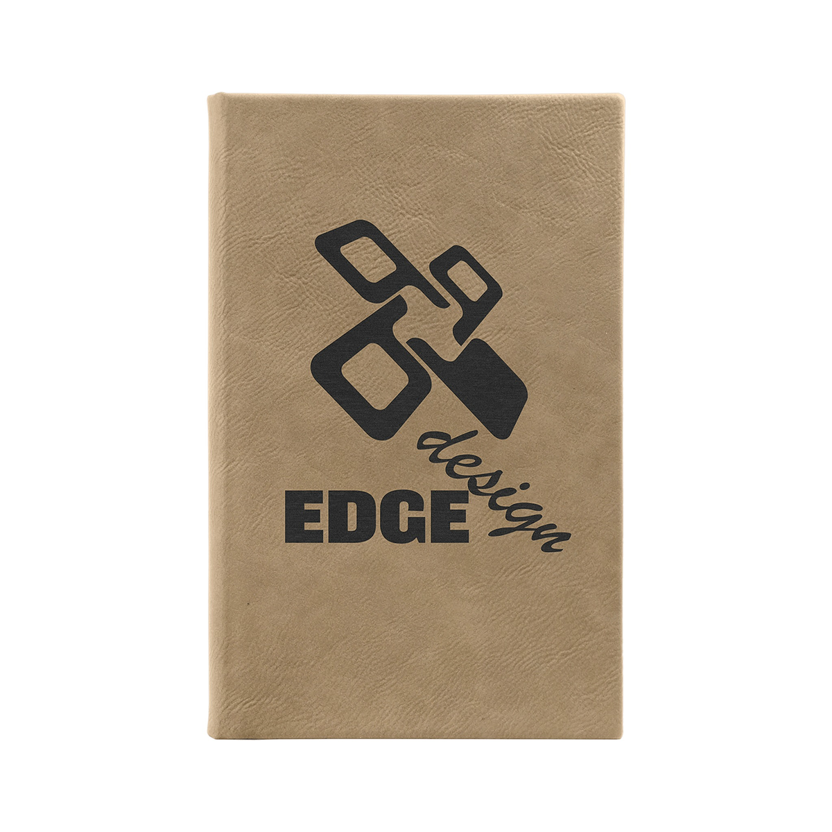 Leatherette Sketch Book with Unlined Notepad, Light Brown