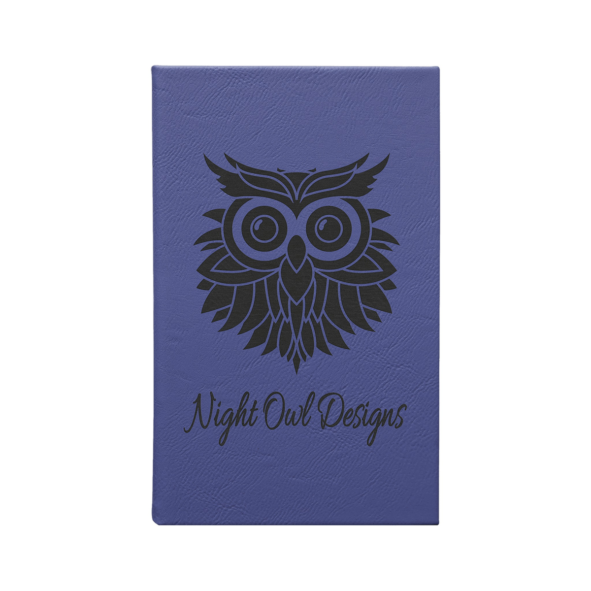 Leatherette Sketch Book with Unlined Notepad, Purple