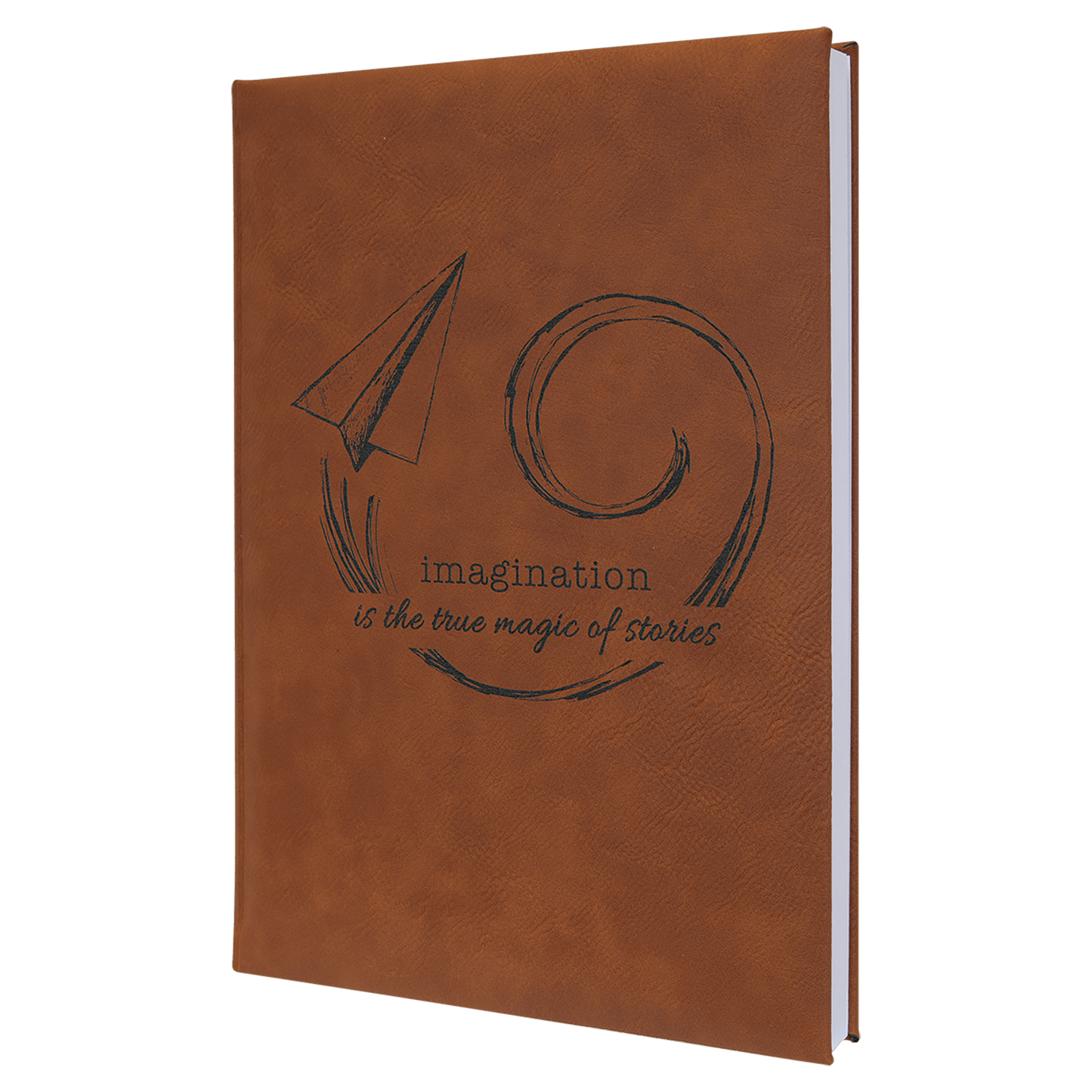 Rawhide Leatherette Journal with Lined Notepad