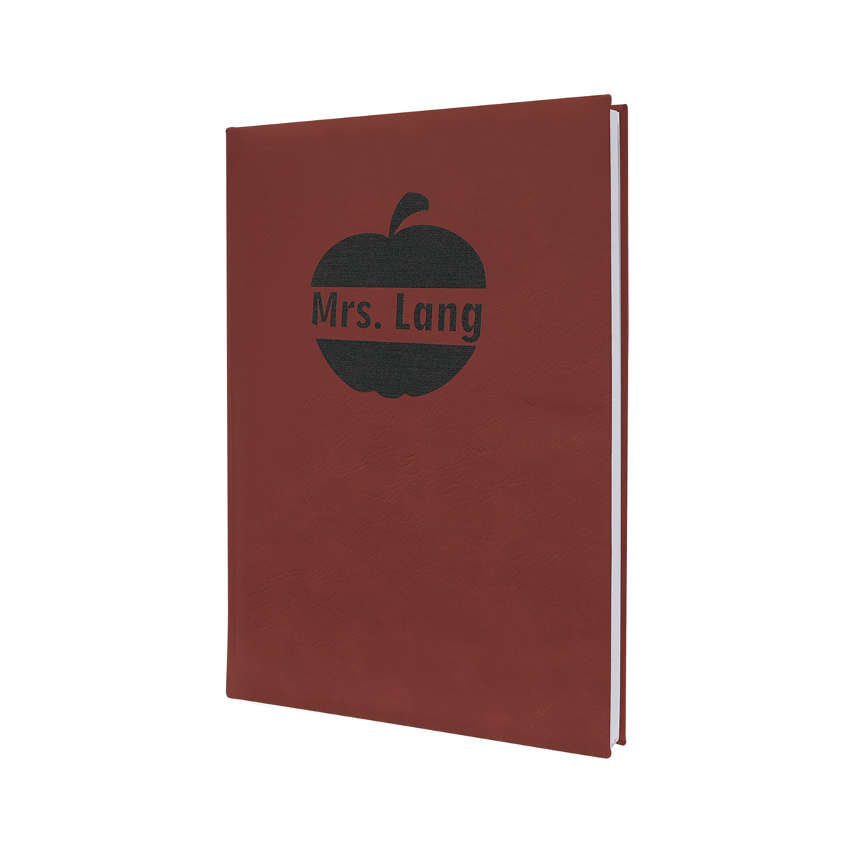 Leatherette Journal with Lined Notepad, Rose
