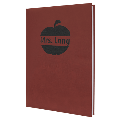 Rose Leatherette Journal with Lined Notepad