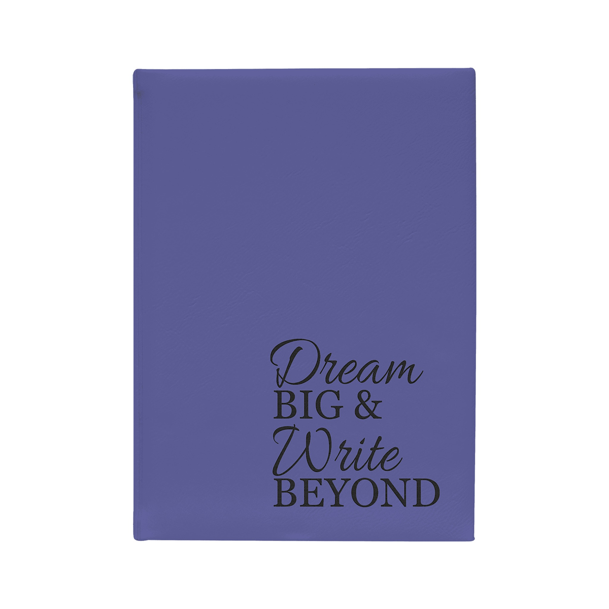 Purple/Black Leatherette Journal with Lined Notepad