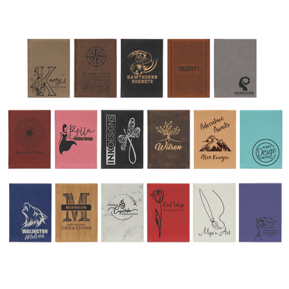 Leatherette Sketch Book with Unlined Notepad Sample Set of 17