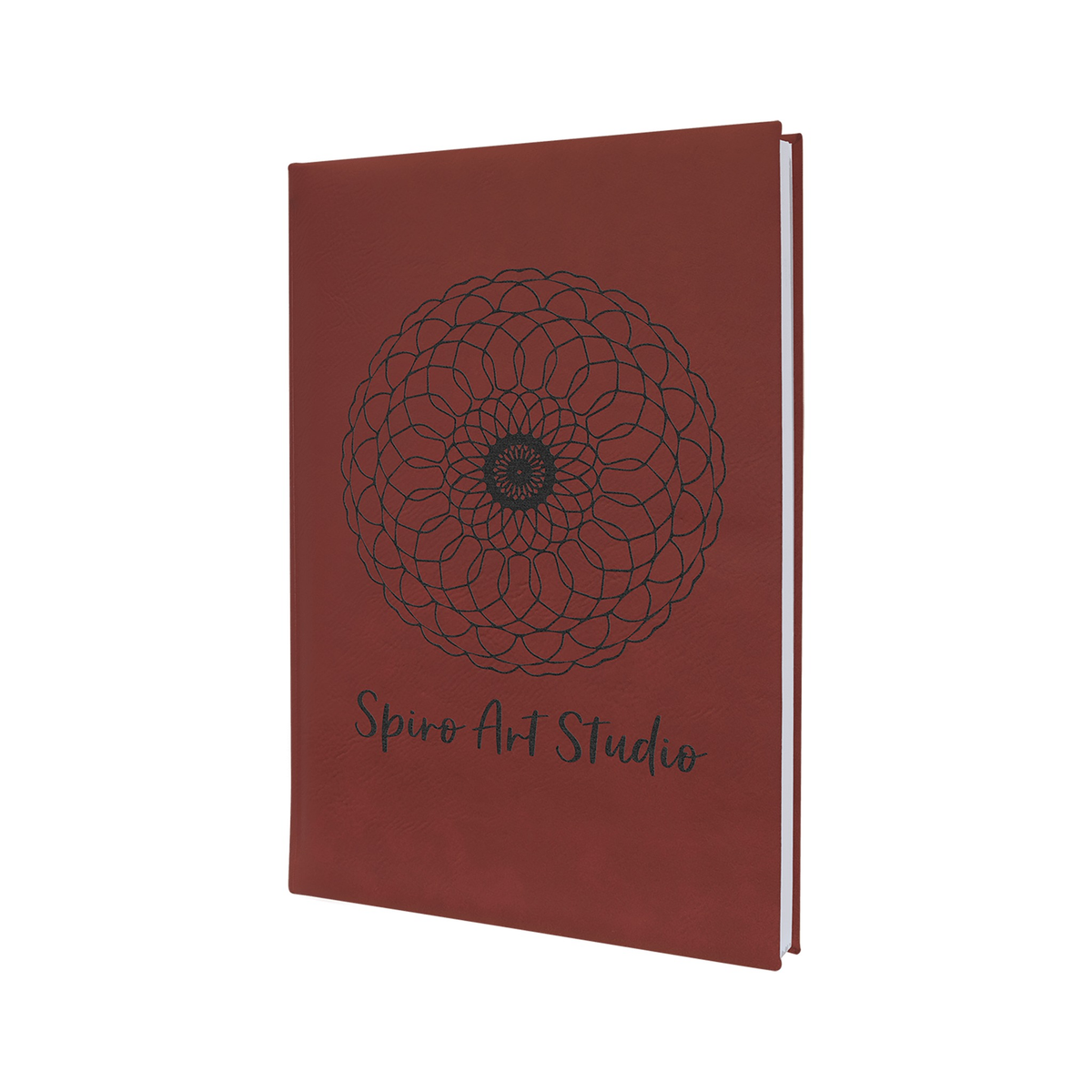 Leatherette Sketch Book with Unlined Notepad, Rose