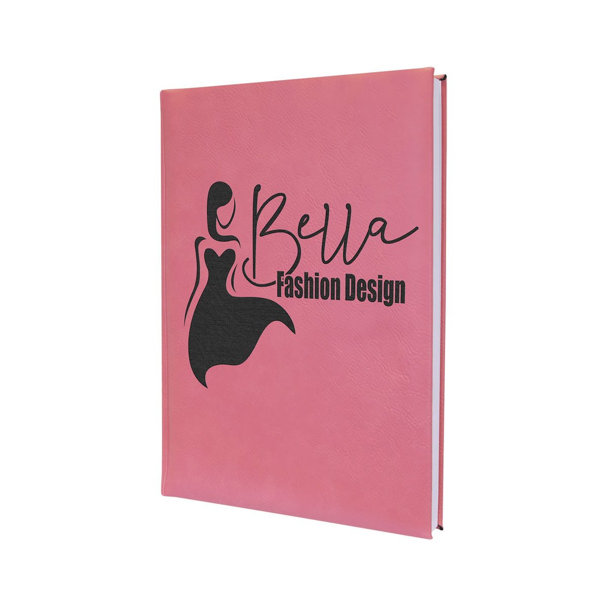 Leatherette Sketch Book with Unlined Notepad, Pink