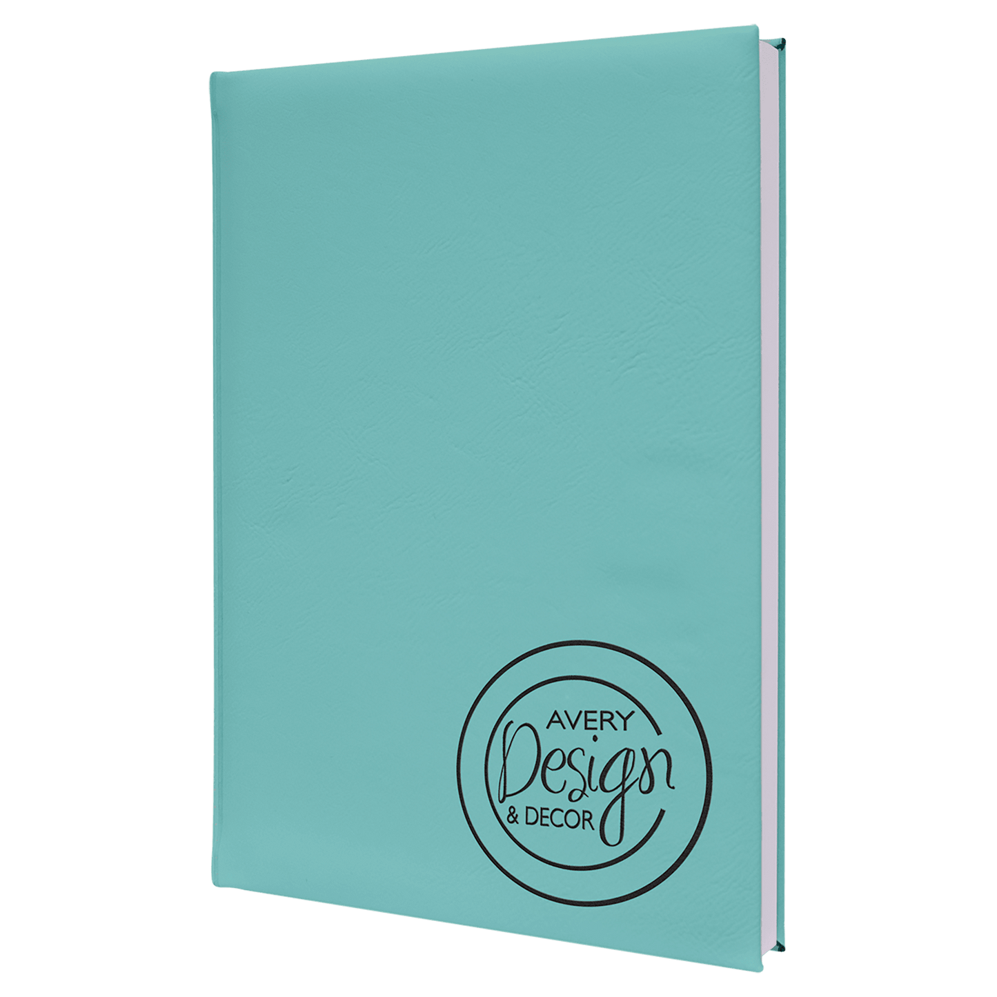 Teal Leatherette Sketch Book with Unlined Notepad