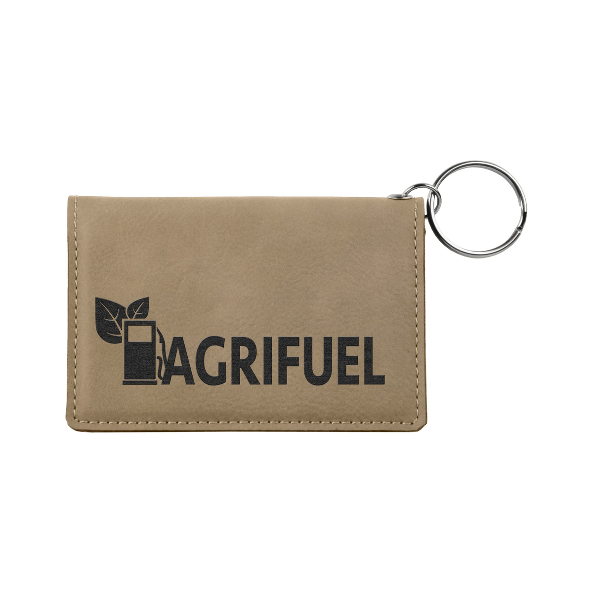 Leatherette Keychain ID Holder