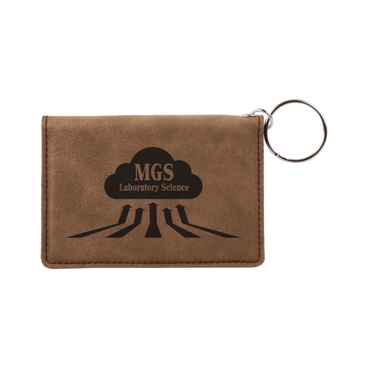 Leatherette Keychain ID Holder