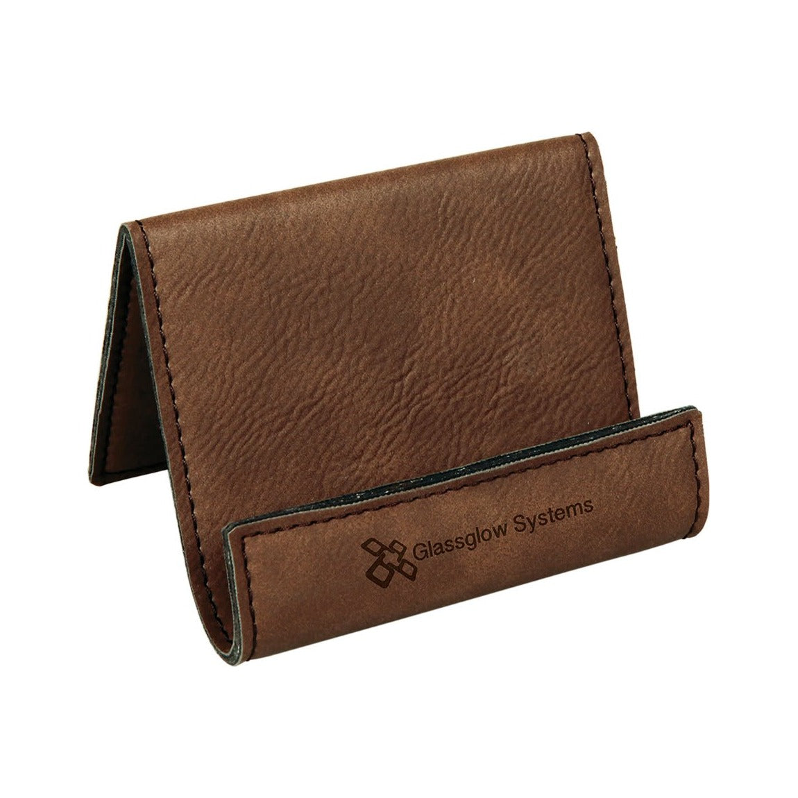 Leatherette Business Card Easel Holder